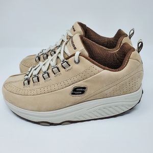 Skechers Shape Ups 11801 Tan Walking Shoes Sz 7